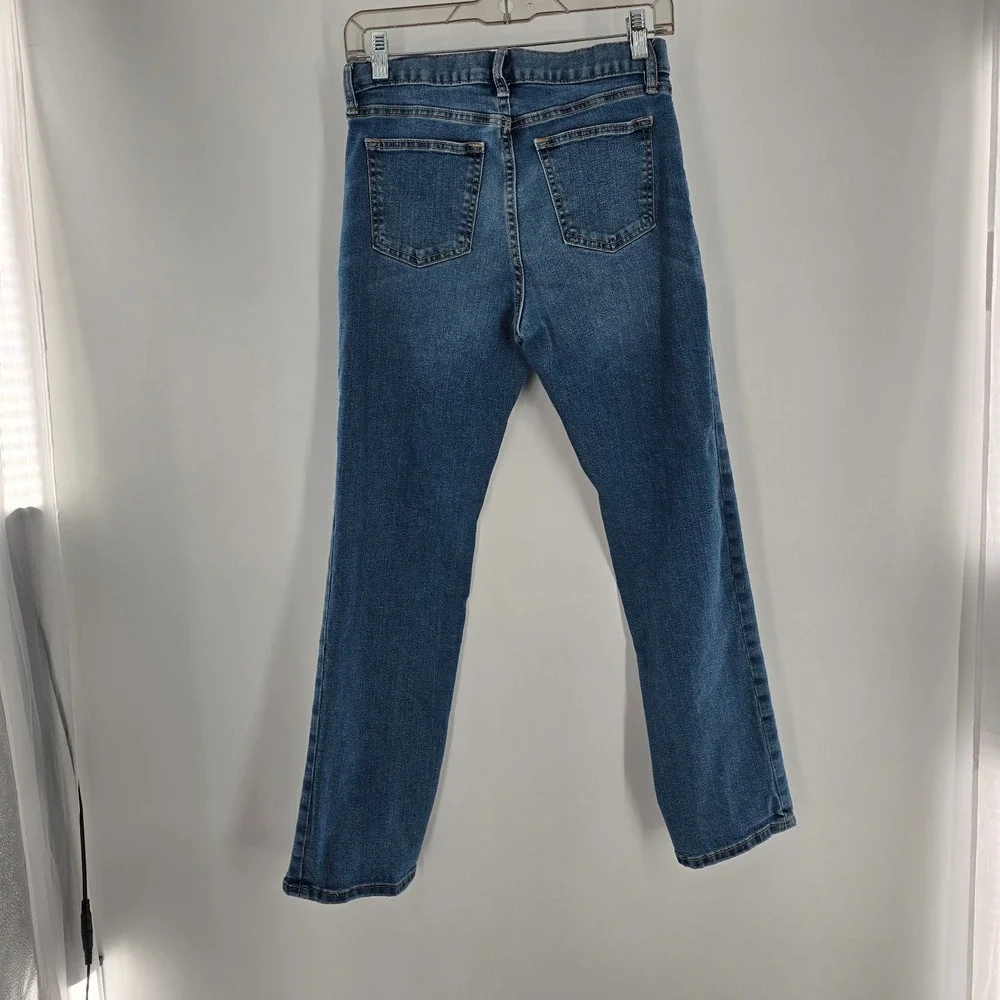 Old‎ Navy girls 14 Straight high rise adj waist denim jeans